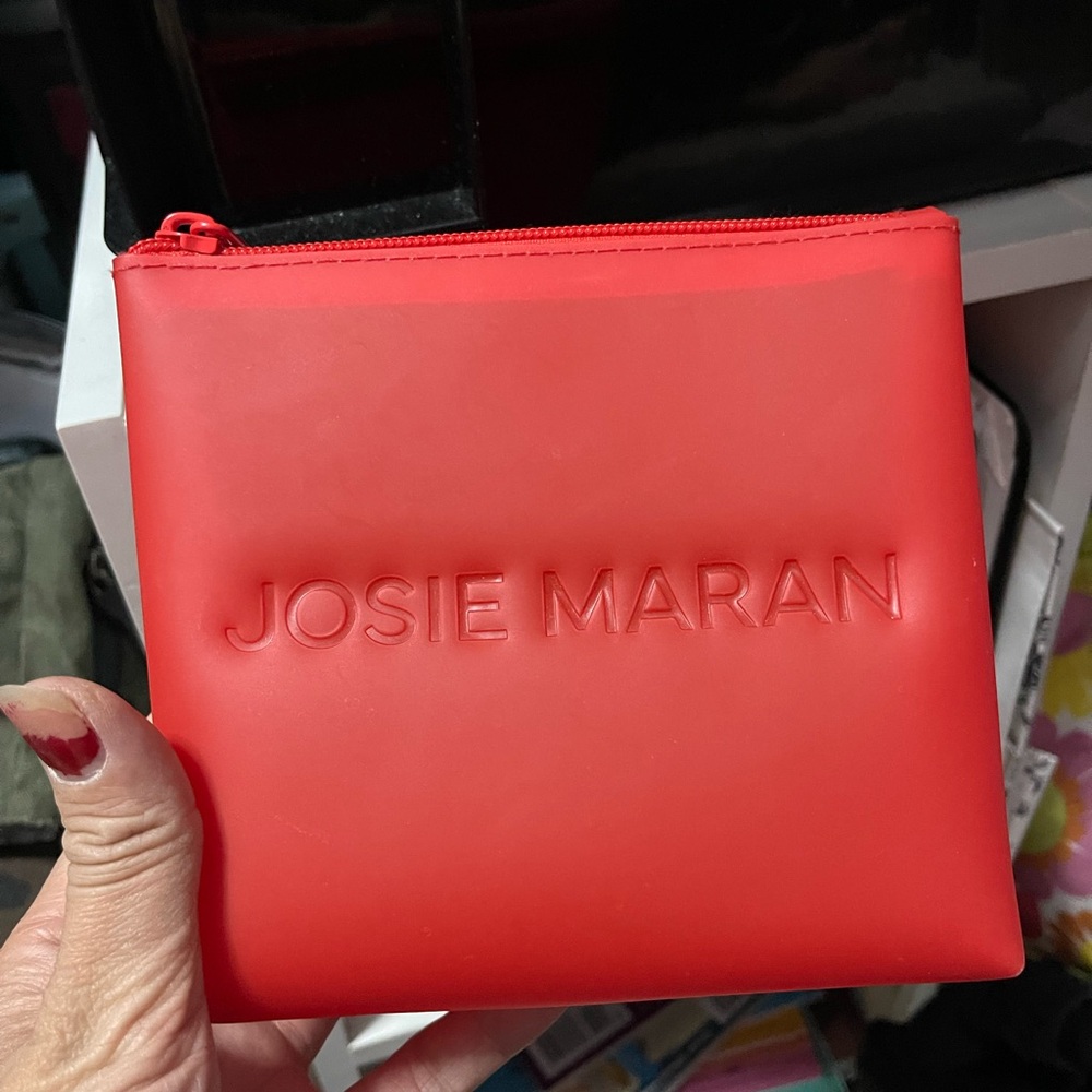 Josie Maran Bold Red Pouch